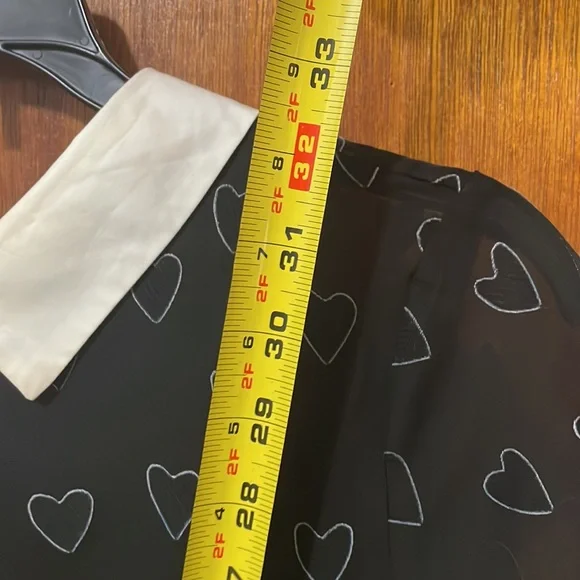 Gothic style black heart dress with white color - Picture 12 of 13